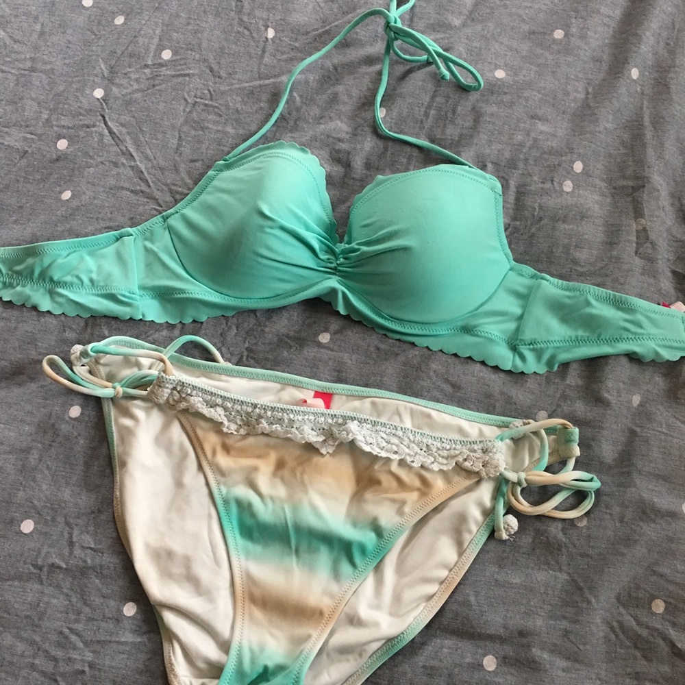 Victoria's Secret Mint/Aqua Bikini